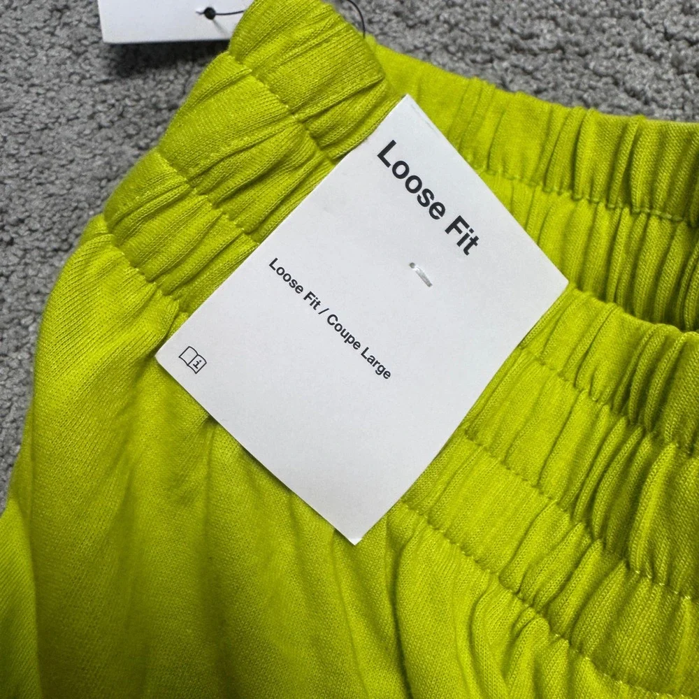 NEW Nike Dri Fit Youth Girls Large Lime Green Shorts Loose Fit